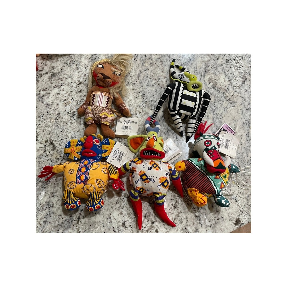 Disney Lion King Trickster Plush Bean Bag Lot Simba Broadway Musical Stage Show